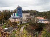 Gotický hrad Kost podstupuje rozsáhlé opravy, do skalního masivu zatékala voda... Gotický hrad Kost podstupuje rozsáhlé opravy, do skalního masivu zatékala voda...