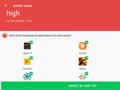 Turbo Cleaner ukončuje aplikace na pozadí, aby prodloužil vıdrž akumulátoru.