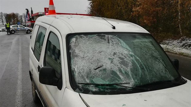 Nehoda v Milevsku se stala brzo rno kolem est hodiny.