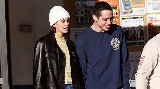 Pete Davidson a Kaia Gerberov (New York, 13. listopadu 2019)