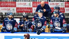 Patrik Augusta na střídačce Liberce Patrik Augusta na střídačce Liberce
