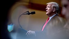 Americká prezident Donald Trump hovoří na Ekonomickém klubu města New York.... Americká prezident Donald Trump hovoří na Ekonomickém klubu města New York....
