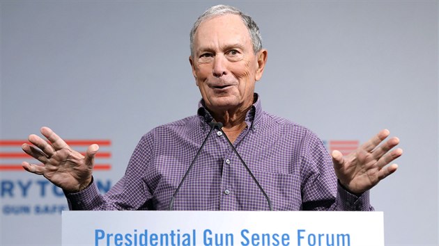 Miliard a bval starosta New Yorku Michael Bloomberg oficiln oznmil svou kandidaturu na prezidenta Spojench stt. (24. listopadu 2019)