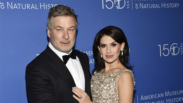 Alec Baldwin a Hilaria Baldwinov (New York, 21. listopadu 2019)