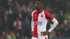 Slávista Ibrahim Traoré po poráce v utkání Ligy mistr proti Interu Milán.