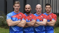 Členové posádky českého čtyřbobu (zleva) Dominik Dvořák, Dominik Suchý, Jan... Členové posádky českého čtyřbobu (zleva) Dominik Dvořák, Dominik Suchý, Jan...