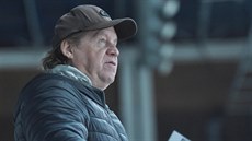 Trenér Petr Rosol na střídačce Kadaně. Trenér Petr Rosol na střídačce Kadaně.