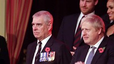 Princ Andrew a premiér Boris Johnson (Londýn, 9. listopadu 2019)