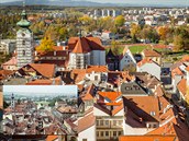 Staré domy nahradily panelové věžáky. Přibyly mosty a tisíce aut v ulicích.... Staré domy nahradily panelové věžáky. Přibyly mosty a tisíce aut v ulicích....