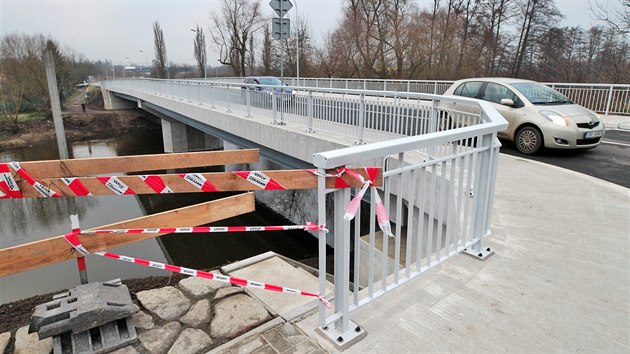 Oteven novho Doubskho mostu v Karlovch Varech. (5. 12. 2019)
