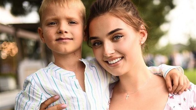 Veronika Didusenkov se synem Alexem