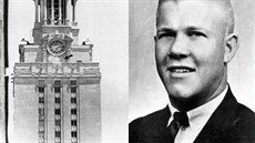 Bývalý mariňák Charles Whitman rozmístil svůj arzenál zbraní na sedmdesát metrů... Bývalý mariňák Charles Whitman rozmístil svůj arzenál zbraní na sedmdesát metrů...