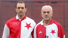 Dvě fotbalové generace - František Veselý ml. se svým otcem Františkem Veselým... Dvě fotbalové generace - František Veselý ml. se svým otcem Františkem Veselým...