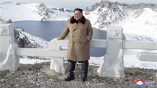 Severokorejský vdce Kim ong-un optovn navtívil posvátnou horu Pektu....