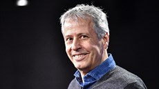 Trenér Dortmundu Lucien Favre na tiskové konferenci před duelem Ligy mistrů se... Trenér Dortmundu Lucien Favre na tiskové konferenci před duelem Ligy mistrů se...