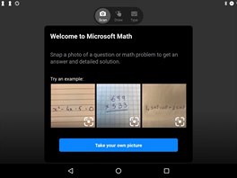 Microsoft Math Solver vyřeší vyfocené nebo napsané rovnice.
