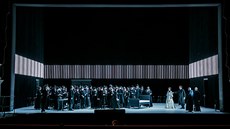Scéna z Donizettiho Lucie di Lammermoor v Semperově opeře Scéna z Donizettiho Lucie di Lammermoor v Semperově opeře