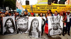 Aktivisté demonstrují během konání madridského summitu o změně klimatu COP25.... Aktivisté demonstrují během konání madridského summitu o změně klimatu COP25....