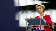 Pedsedkyn Evropské komise Ursula von der Leyenová se zúastnila rozpravy...