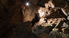 Na prozkoumávání začal amatérský Moravský speleologický klub pracovat v roce... Na prozkoumávání začal amatérský Moravský speleologický klub pracovat v roce...