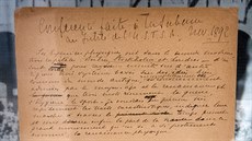 Originální manifest zakladatele Mezinárodního olympijského výboru Pierra de... Originální manifest zakladatele Mezinárodního olympijského výboru Pierra de...
