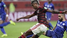 Bruno Henrique ¨z Flamenga střílí gól v zápase s Al Hilálem. Bruno Henrique ¨z Flamenga střílí gól v zápase s Al Hilálem.