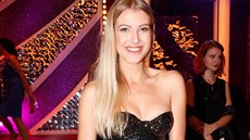 Jitka Nováčková na přímém přenosu šestého kola desáté řady taneční soutěže... Jitka Nováčková na přímém přenosu šestého kola desáté řady taneční soutěže...