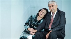Zuzana Kronerová a Miroslav Donutil na zkouškách inscenace Smrt obchodního... Zuzana Kronerová a Miroslav Donutil na zkouškách inscenace Smrt obchodního...