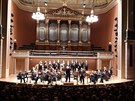 Jaroslav Krček v Dvořákově Síni v pražském Rudolfinu. Jaroslav Krček v Dvořákově Síni v pražském Rudolfinu.