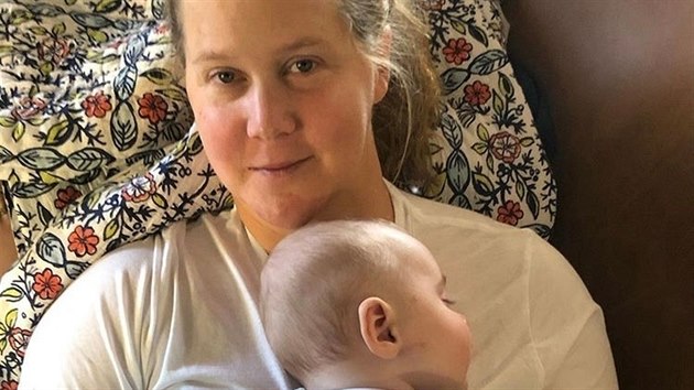Amy Schumerov a jej syn Gene Attell Fischer (6. jna 2019)