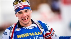 Michal Krčmář v cíli stíhacího závodu v Annecy Michal Krčmář v cíli stíhacího závodu v Annecy