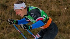 Jan Pechoušek při sprintu v Planici Jan Pechoušek při sprintu v Planici