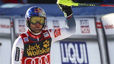 Alexis Pinturault v cíli kombinačního slalomu v Bormiu. Alexis Pinturault v cíli kombinačního slalomu v Bormiu.