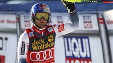Francouzský lyžař Alexis Pinturault se raduje z vítězství v kombinaci v Bormiu. Francouzský lyžař Alexis Pinturault se raduje z vítězství v kombinaci v Bormiu.