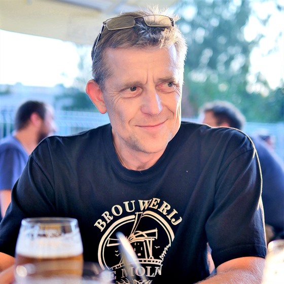 Roman Holoubek, pedseda Cechu domácích pivovarník z Pelhimova.