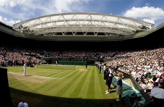 Pohled na nejslavnjí centrkurt na svt - londýnský Wimbledon