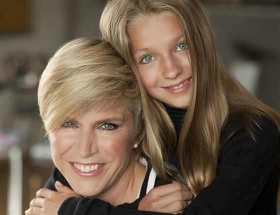 Kateina Neumannová a její dcera Lucie (2015)