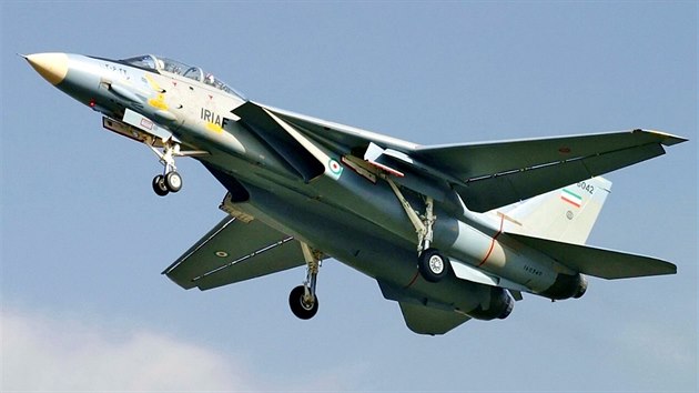 F-14 rnskho letectva, po generlnch opravch v 90. letech dostvaly stroje novou kamufl tvoenou svtleedou a edomodrou barvou.