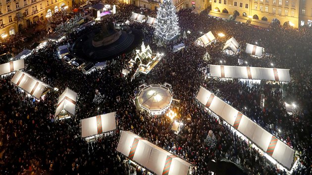 Vánoční trhy na Staroměstském náměstí (prosinec 2019)