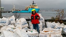 Výsledek prvního sběru plastového oceánského odpadu Výsledek prvního sběru plastového oceánského odpadu