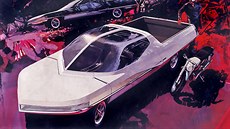 Futuristický návrh amerického výtvarníka a průmyslového designéra Syda Meada... Futuristický návrh amerického výtvarníka a průmyslového designéra Syda Meada...
