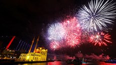 Novoroní oslavy v tureckém Istanbulu (1. ledna 2020)
