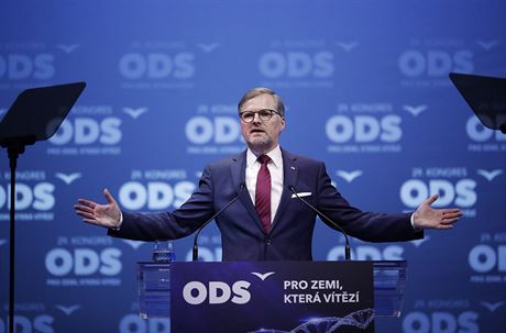 Pedseda ODS Petr Fiala na stranickém volebním kongresu v Praze (18. ledna 2020)