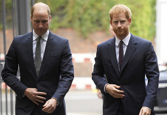 Princ William a princ Harry (Londýn, 5. záí 2017)
