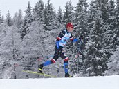 Petr Knop na trati stíhacího závodu mužů v Novém Městě na Moravě. Petr Knop na trati stíhacího závodu mužů v Novém Městě na Moravě.