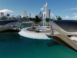 High-tech plovoucí domy by se mohly objevit u pobeí Singapuru v roce 2035.