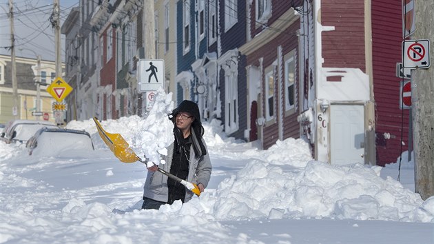 Snhov boue paralyzovala metropoli kanadsk provincie Newfoundland. (19. ledna 2020)