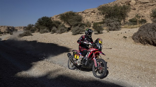 Ricky Brabec v devt etap Rallye Dakar.