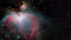 Mirevv snímek mlhoviny M42 ze souhvzdí Orion.
