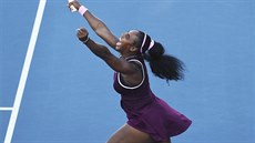 Serena Williamsová po triumfu na turnaji v Aucklandu. Serena Williamsová po triumfu na turnaji v Aucklandu.